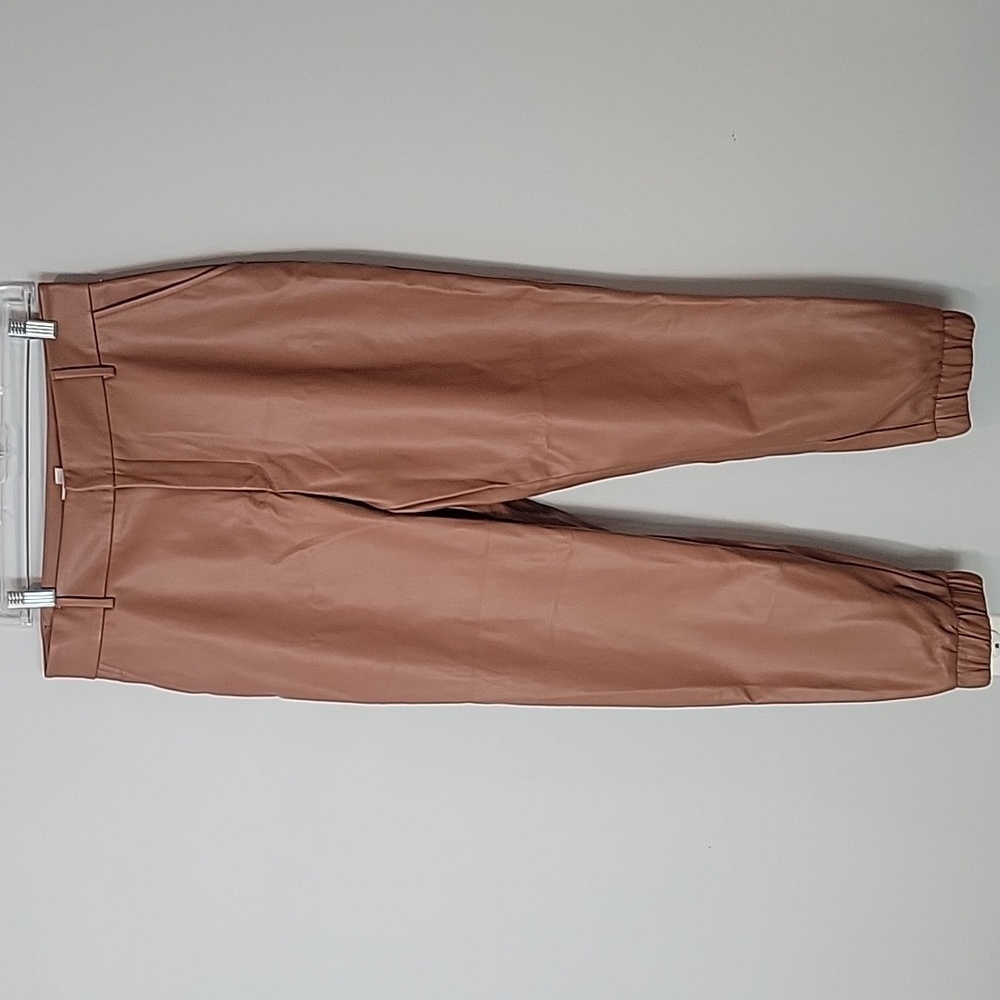 BAR III Faux Leather Jogger Pants in Clover size 12
